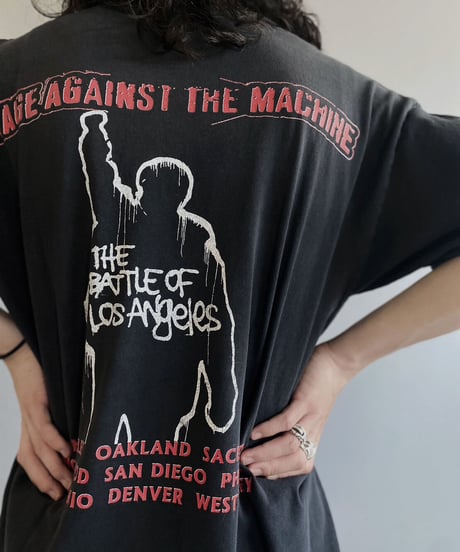 【USED】  Band T-shirt RAGE AGAINST THE MACHINE /230703-013