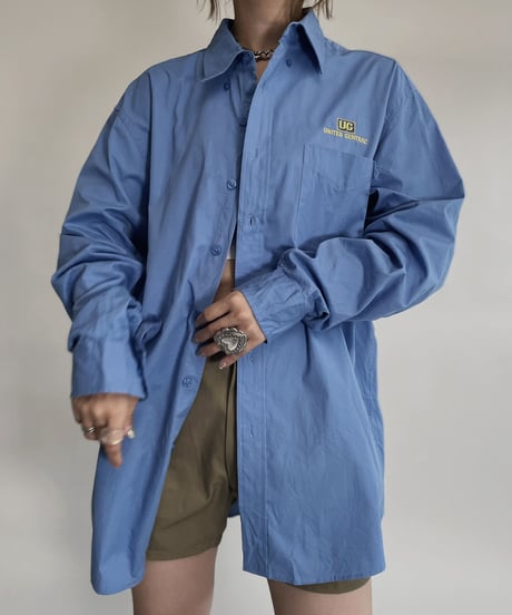 【USED】  Long Sleeved Work Shirt "United Central" / 220730-002