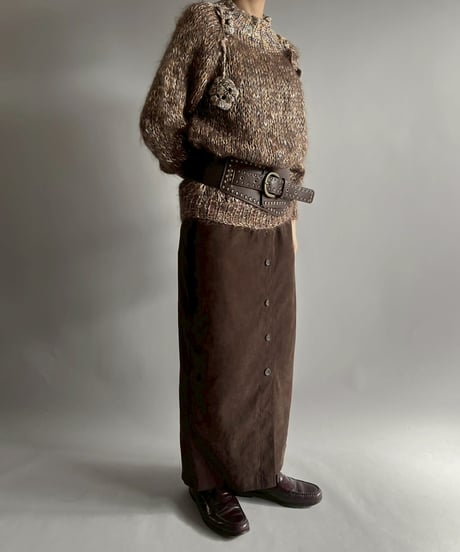 【USED】 Flower Motif Mohair Knit / 251122-011