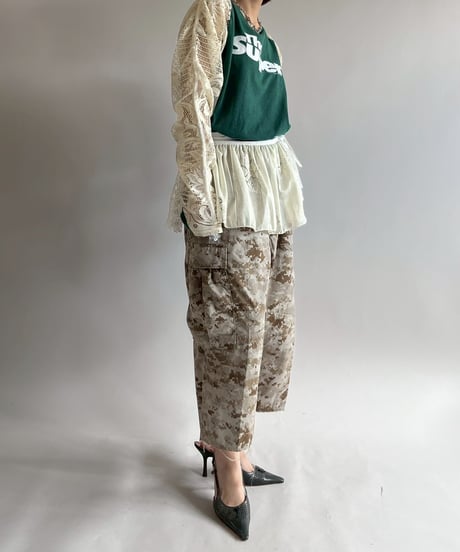 【RE;CIRCLE】 RE Lace Switching Raglan T-Shirt / 250605-004