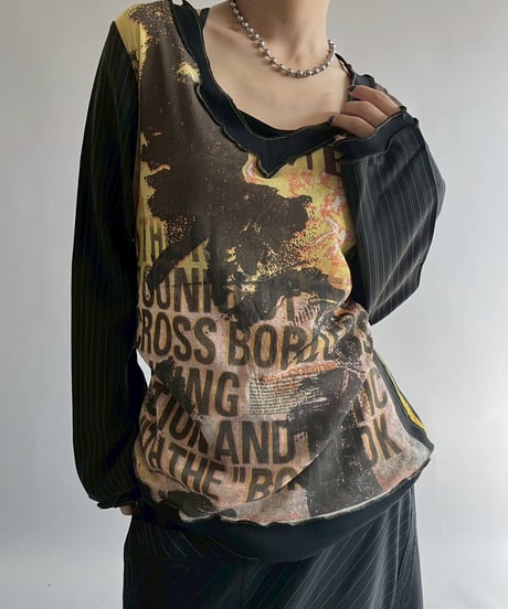 【USED】 Cop.Copine Design Top  /251014-011