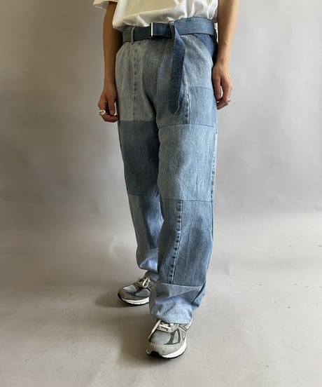 【RE;CIRCLE】 RE Denim PatchWork Pants / 230522-001