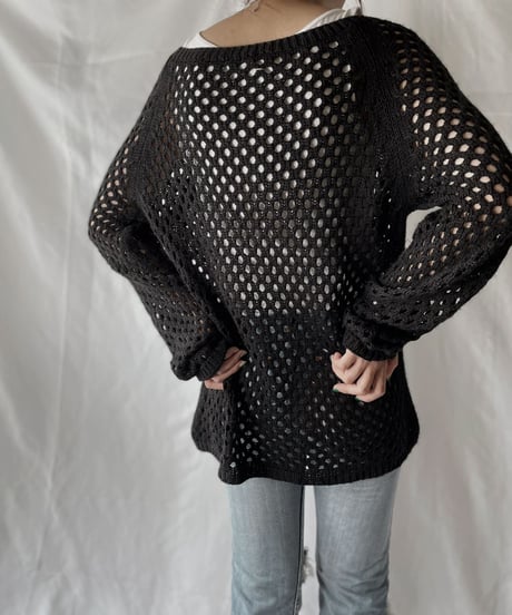 【USED】  Crochet L/S Top/210825-040