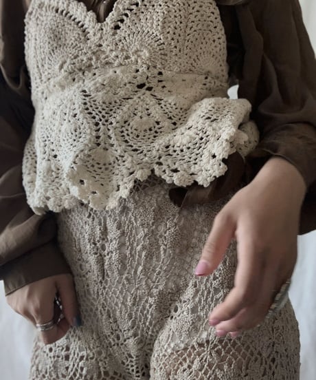 【RE;CIRCLE】 RE Crochet Pants② / 210611-015