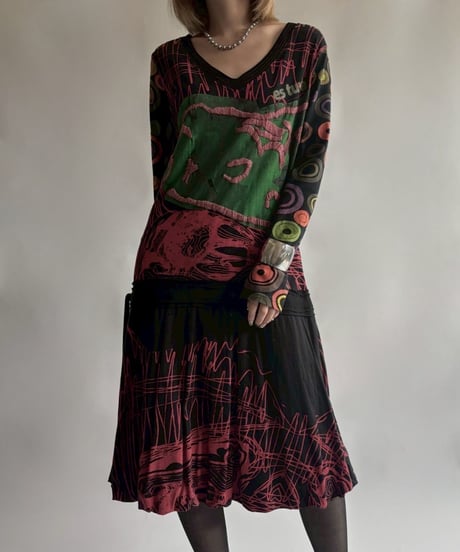 【USED】 Desigual.  L/S design One-Piece  /250906-022