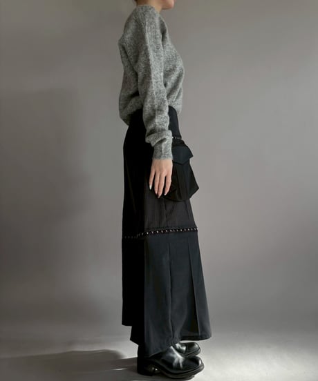 【RE;CIRCLE】 RE Suit Asymmetry Long Skirt / 260129-007
