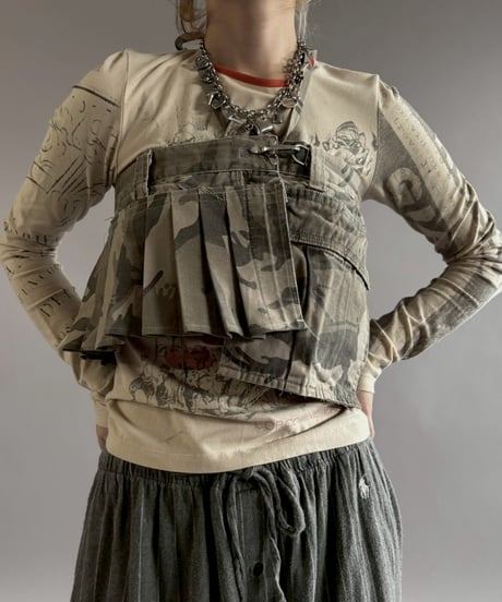 【RE;CIRCLE】 RE  Military Camouflage Wrap Skirt / 260226-005