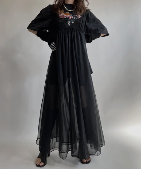 【USED】  See-through Camisole One-piece / 220409-022