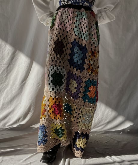 【RE;CIRCLE】 RE Granny Long Skirt⑥/211216-046