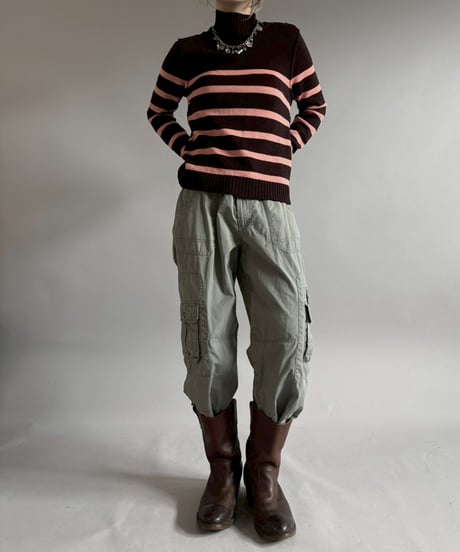 【USED】 Paul Smith Jeans Border Pattern Knit Top/ 260228-015