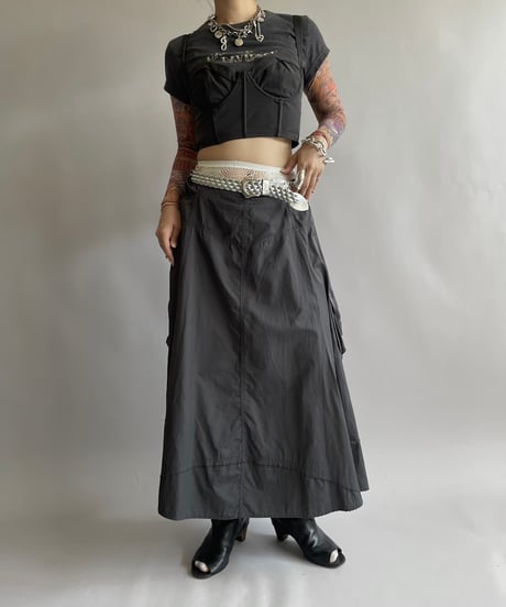 【USED】 Lace Patterned Corset Top /240914-011