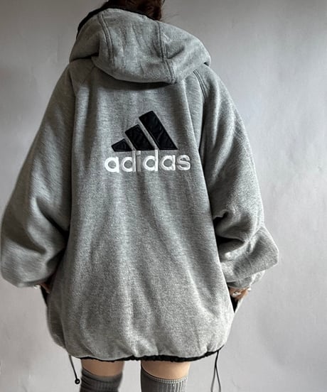 【USED】 90's adidas Reversible Nylon Jacket  /241223-013