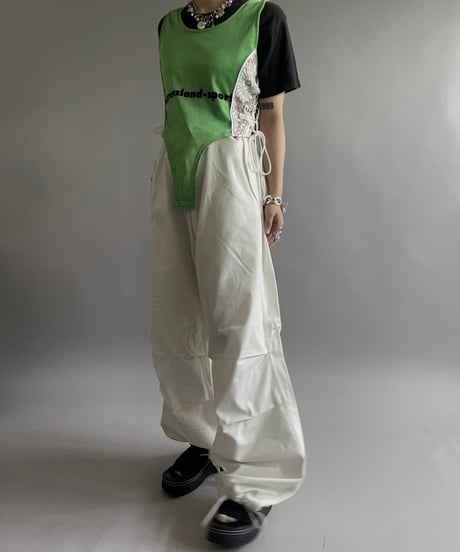 【RE;CIRCLE】 Re  Mesh Lace Switching Leotard Top /  240720-037