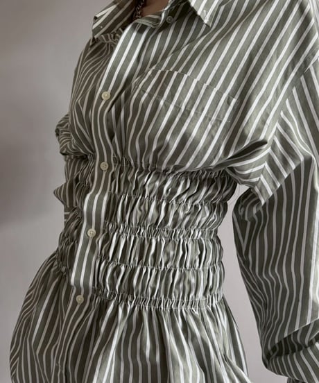 【RE;CIRCLE】 RE Shirring Shirt / 260409-016