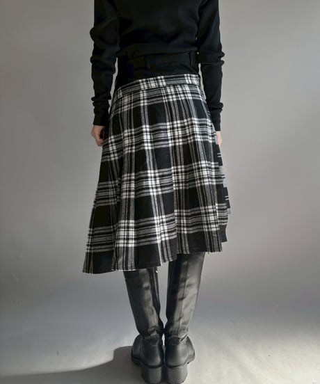 【RE;CIRCLE】 RE Kilt Long Skirt / 251204-008