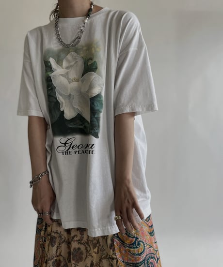 【USED】 Short Sleeved Flower T-shirt / 220611-008