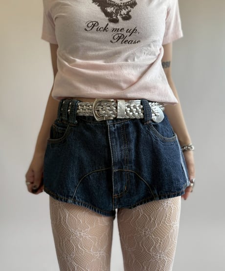 【USED】 adidas IVY PARK Design Wide Denim Shorts/250510-071
