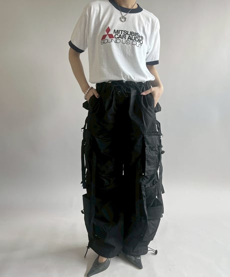 【USED】 Made in USA 80's SNEAKERS MITSUBISHI Ringer T-Shirt /250503-011