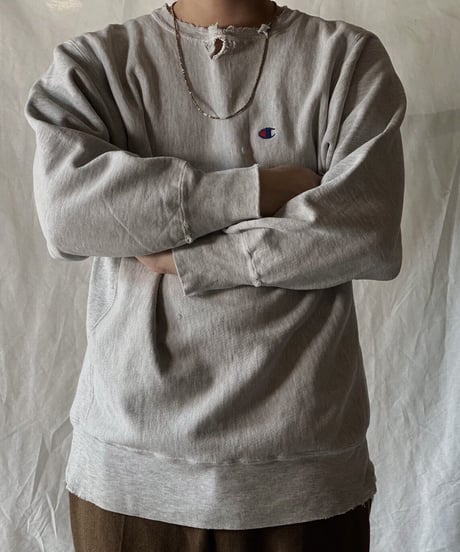 【USED】90's USA Champion Reverse Weave Sweat One Point /210213-013