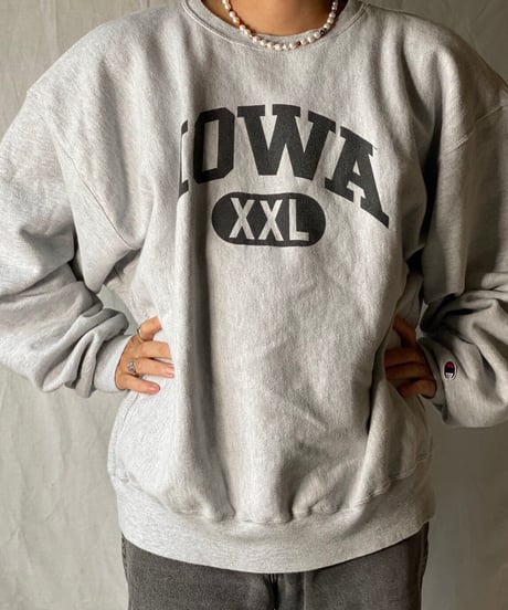 【USED】   Champion Reverse Weave Sweat IOWA/210516-035
