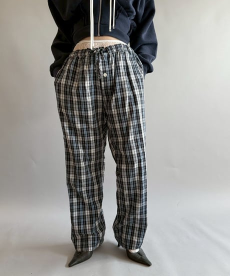 【USED】  Tommy Hilfiger Check Pattern Pajama Pants / 251002-008
