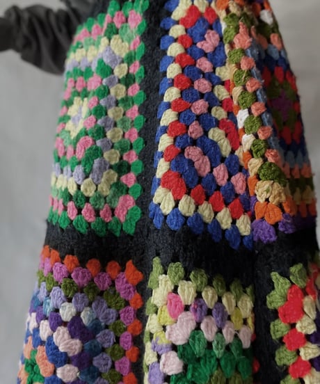 【RE;CIRCLE】 RE Granny Knit Long Skirt①/211014-012