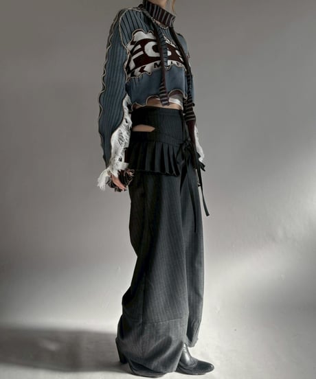 【RE;CIRCLE】 RE Mellow Ribbon Knit Top + Tie / 260122-016