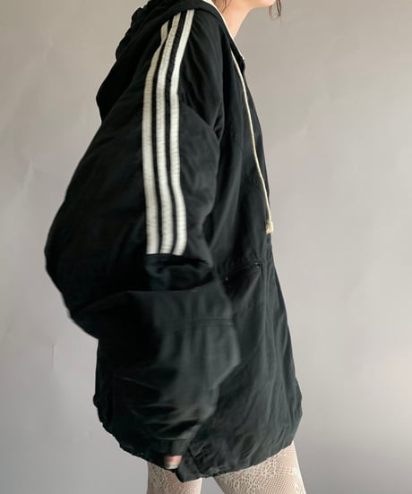 【USED】  Made in USA 80's adidas Hooded Nylon Jacket/241116-012