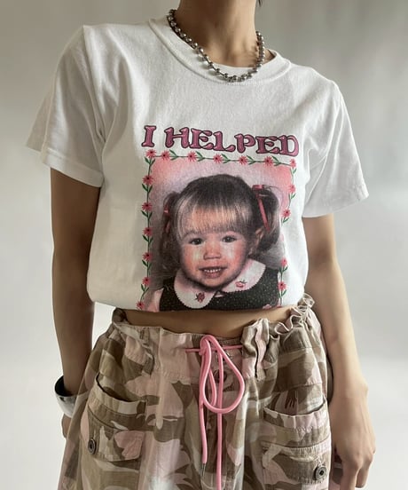 【USED】 RESIZED 00s GILDAN I HELPED BROOKE! T-Shirt / 250830-023