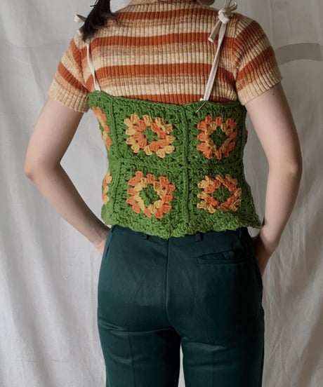 【RE;CIRCLE】 Granny Knit Camisole①/210404-007