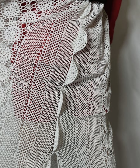 【RE;CIRCLE】 RE Granny Knit×Lace N/S One-piece②/210917-009