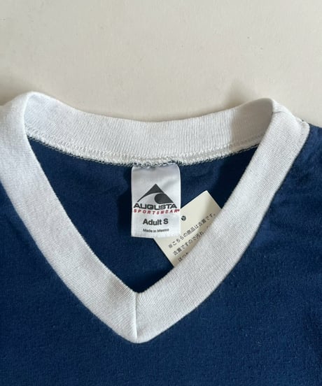 【USED】 V-Neck Seniors Ringer T-Shirt /250503-004