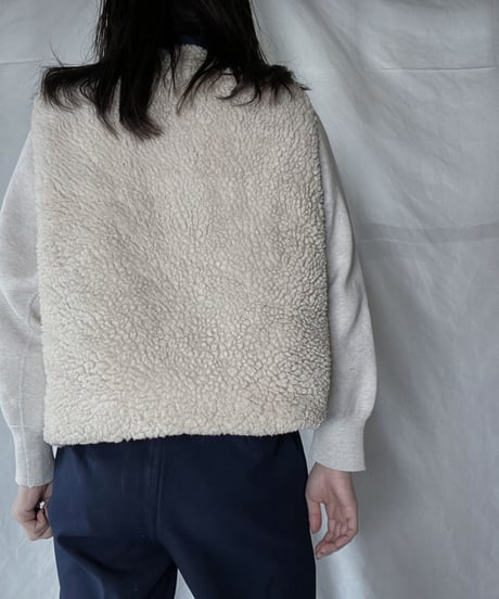 【USED】 Reversible Boa Vest - TALON Zip / 220120-049