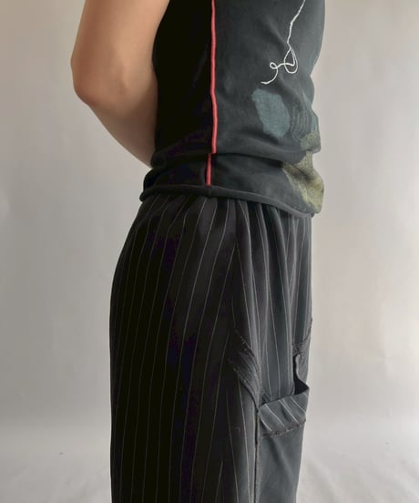 【USED】 Stripe Design Skirt /251014-014