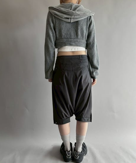 【RE;CIRCLE】 RE Hooded Acrylic Short Cardigan / 251016-009