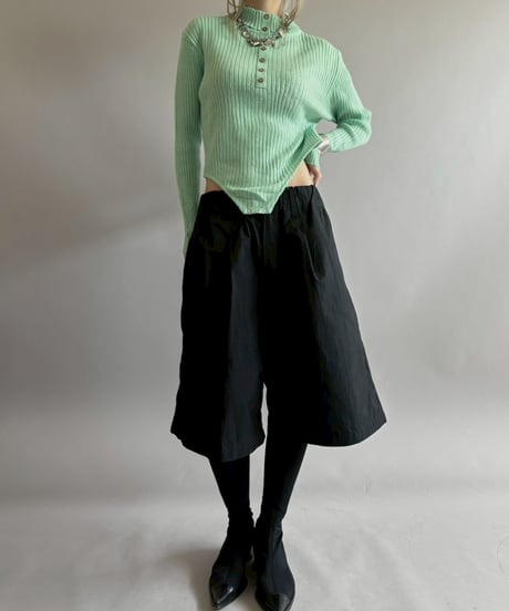 【RE;CIRCLE】 RE Rib Knit Leotard Top / 260416-016