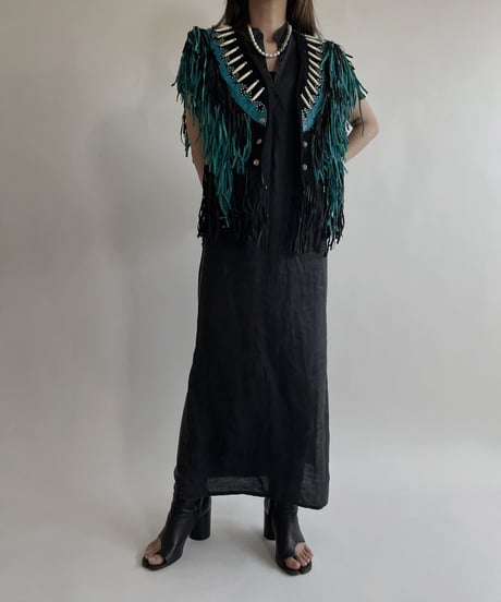 【USED】 Fringe Vest / 220430-025