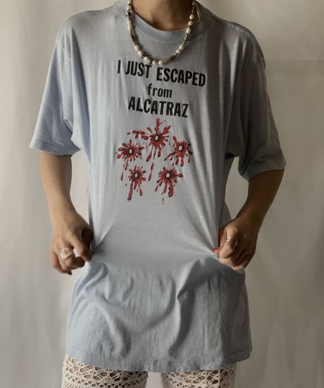 【USED】 S/S T-shirt "I Just Escaped"/210801-042
