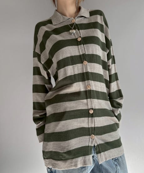 【USED】 Made in ITALY Border Knit / 251227-019
