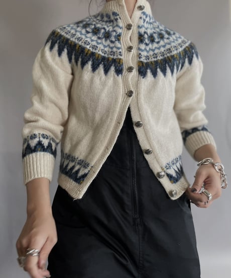 【USED】   Nordic Knit Cardigan / 221203-001