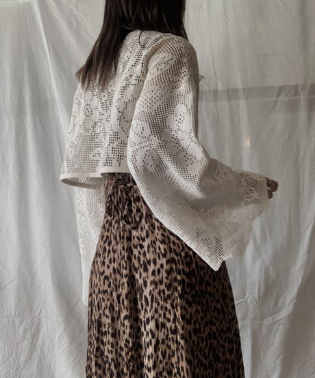 【RE;CIRCLE】 RE Crochet L/S Top②/210611-019