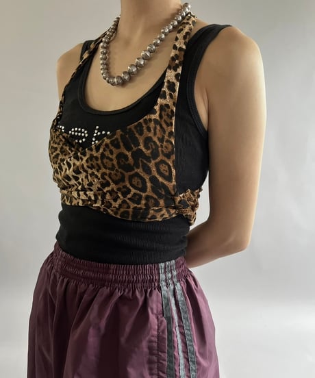 【USED】Leopard Pattered Camisole Top /240907-032