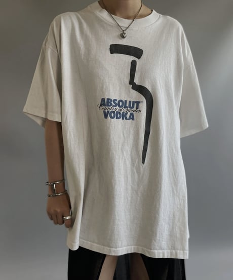 【USED】 Made in USA ABSOLUT VODKA S/S T-Shirts / 230805-014