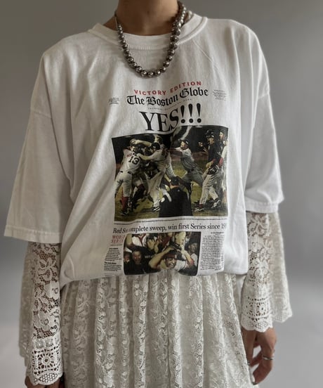 【USED】GILDAN News Paper T-Shirt /240824-071