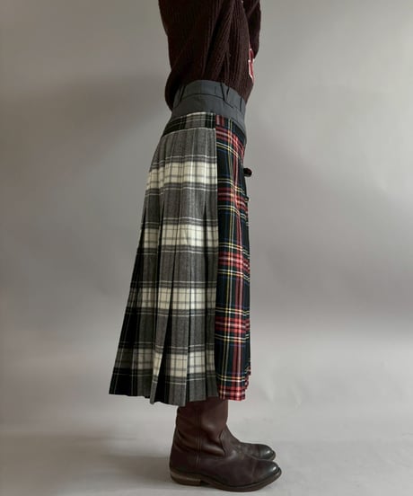 【RE;CIRCLE】 RE Kilt Long Skirt / 260108-003