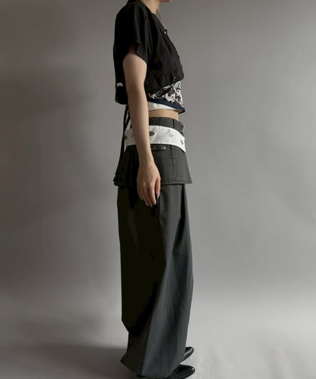 【Chinatsu Aoyama】 RE Makers Shirt Charcoal Black / 260702-025