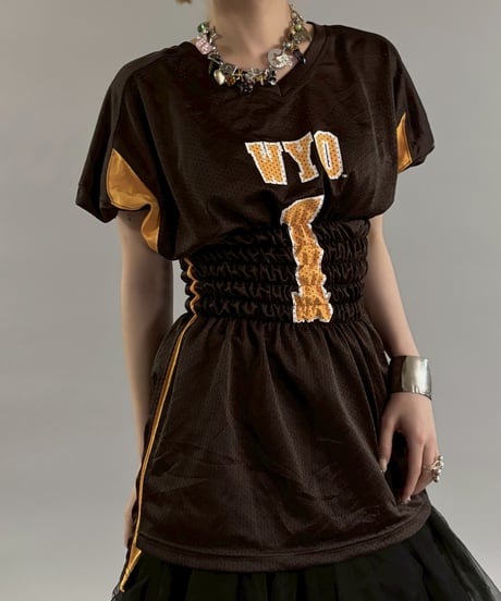 【RE;CIRCLE】 Shirring Football Shirt  /  250904-007