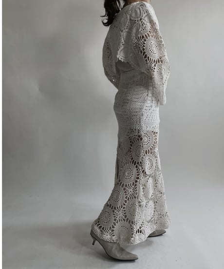 【RE;CIRCLE】 RE Crochet Lace Mermaid Skirt / 220427-018
