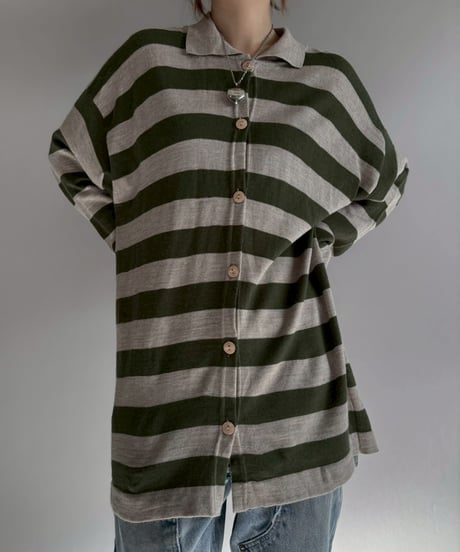 【USED】 Made in ITALY Border Knit / 251227-019