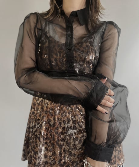 【USED】  L/S Sheer Shirt / 230624-021